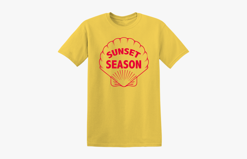 Sunset Shell Yellow Tee - Active Shirt, HD Png Download, Free Download