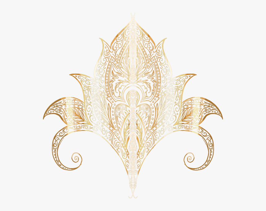 Indian Pattern Png - Indian Golden Motif Design Png, Transparent Png, Free Download