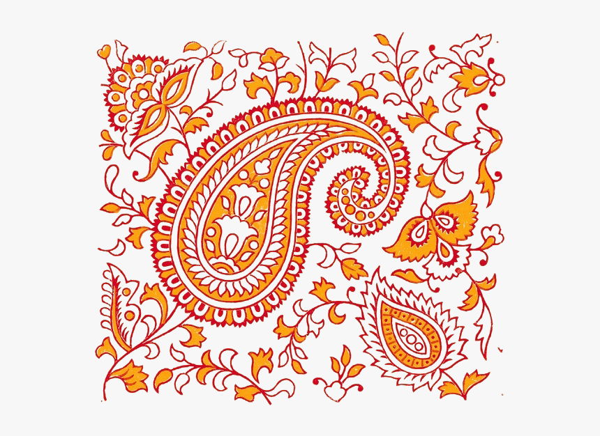 Transparent Floral Pattern Png - Traditional Indian Paisley Design, Png Download, Free Download