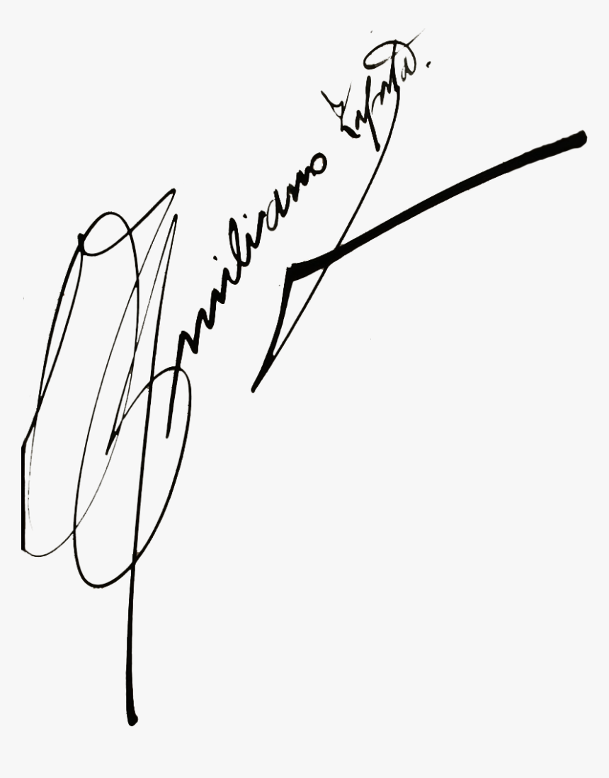 Firma De Emiliano Zapata - Firmas Png Sin Fondo, Transparent Png, Free Download