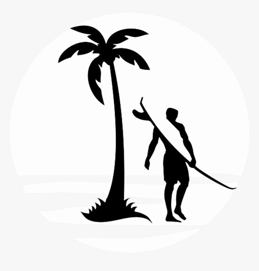 Logo - Silhouette Palm Tree Stencil, HD Png Download, Free Download