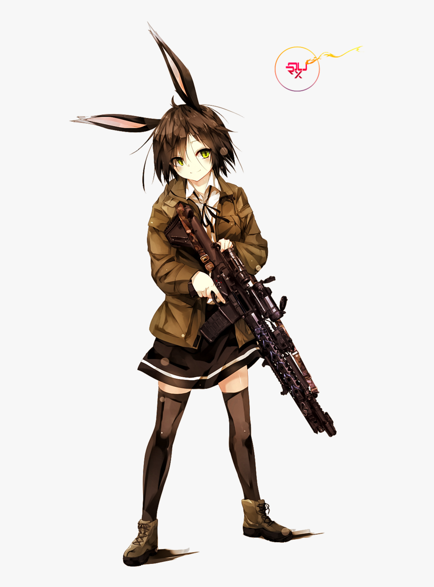Anime Gun Png Anime Gun Girl Png Transparent Png Kindpng