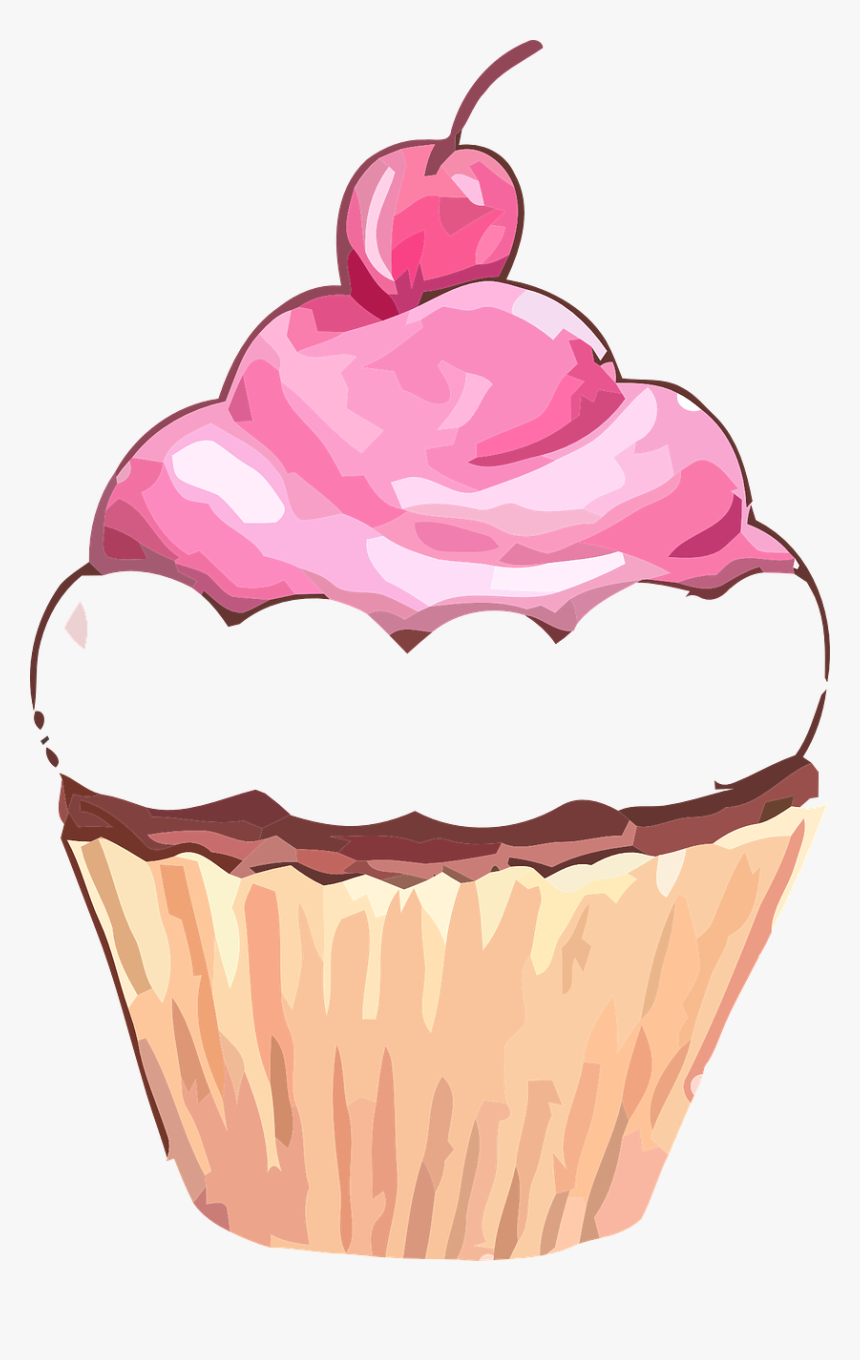 Cupcake, Muffin, Sweet, Cherry, Fruit, Cake, Birthday - Cupcake Clipart, HD Png Download, Free Download