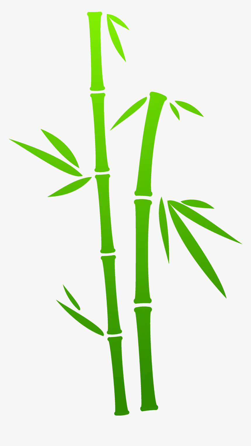 Bamboo Painting Green - Transparent Background Bamboo Png, Png Download, Free Download