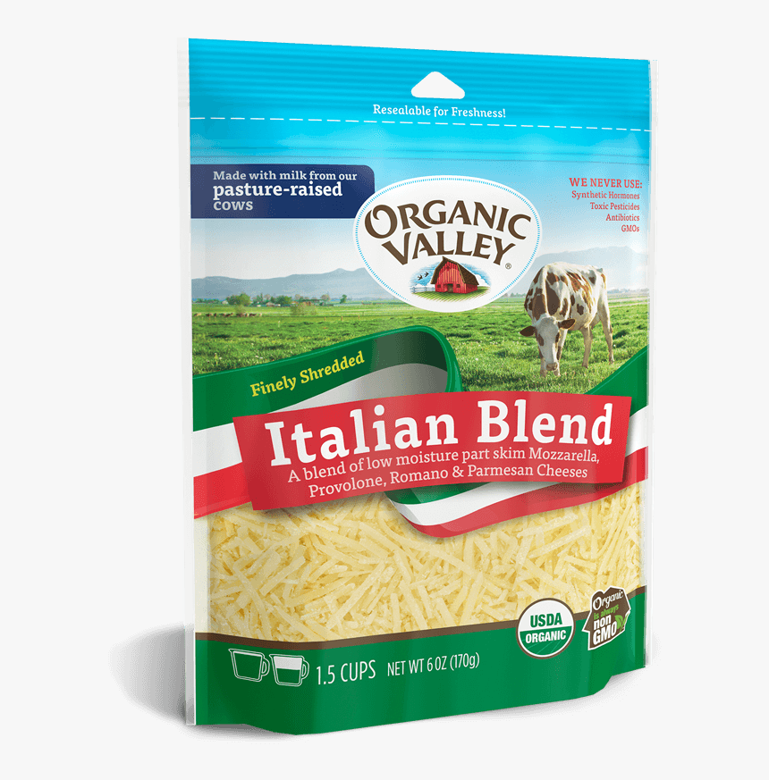 Organic Valley Shredded Mild Cheddar, HD Png Download, Free Download