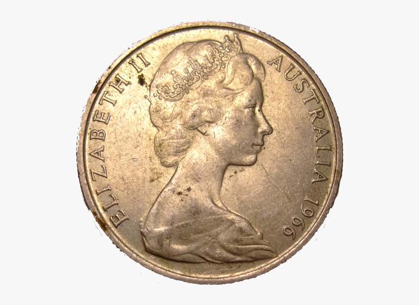 Coin - Australian 50 Cent Coin Old, HD Png Download, Free Download