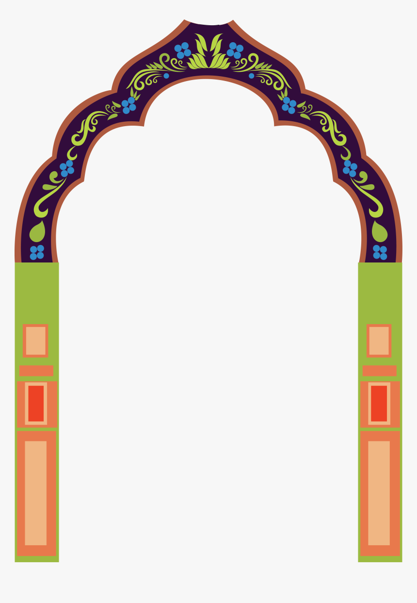 Transparent Crowbar Clipart - Hindu Temple Border Designs, HD Png Download, Free Download