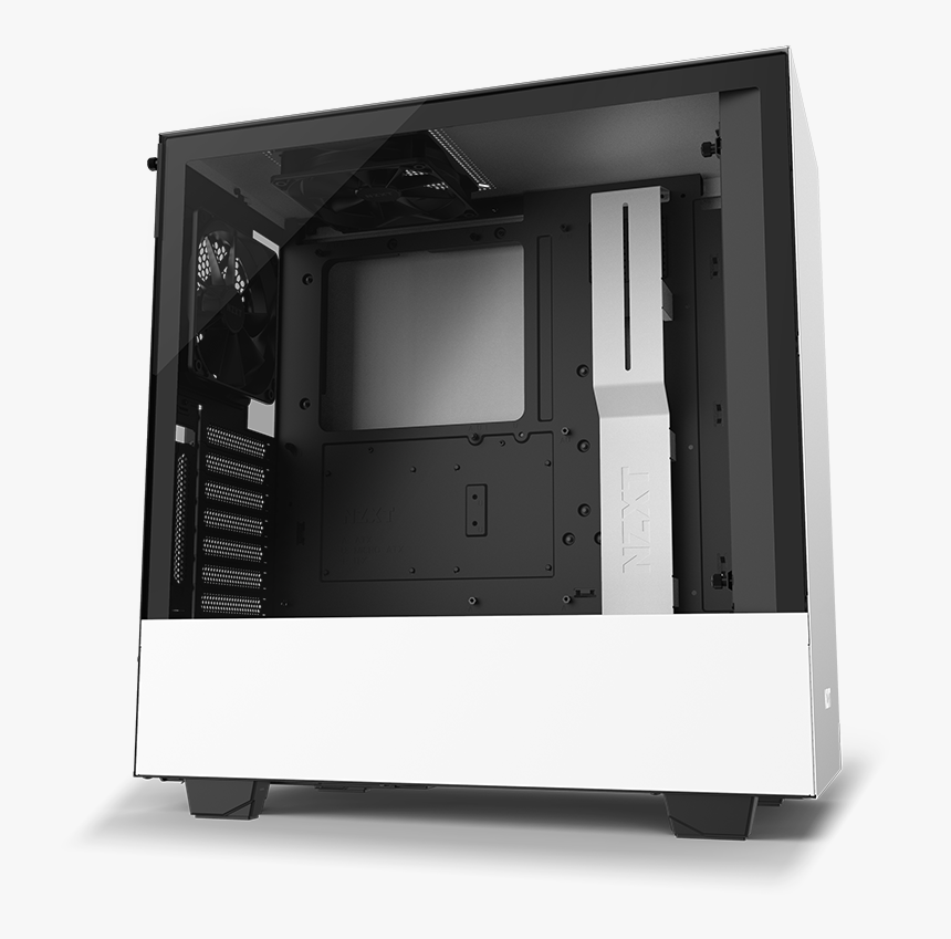 Nzxt H Series H510i Case Angled To The Right - Nzxt H510 Atx Mid Tower Case, HD Png Download, Free Download