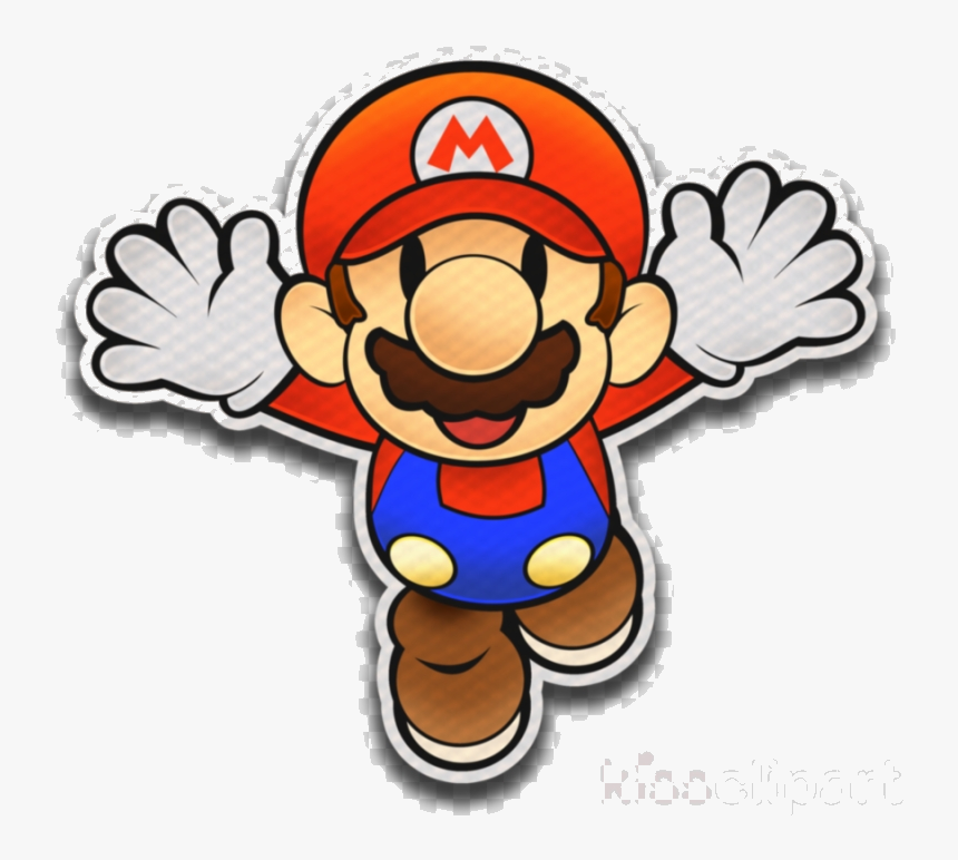 Mario Paper Color Splash Clipart Transparent Png - Paper Mario Color Splash Style, Png Download, Free Download