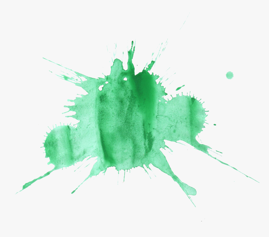 Green Cliparts Png Splashing Paint - Green Watercolor Splash Transparent Background, Png Download, Free Download