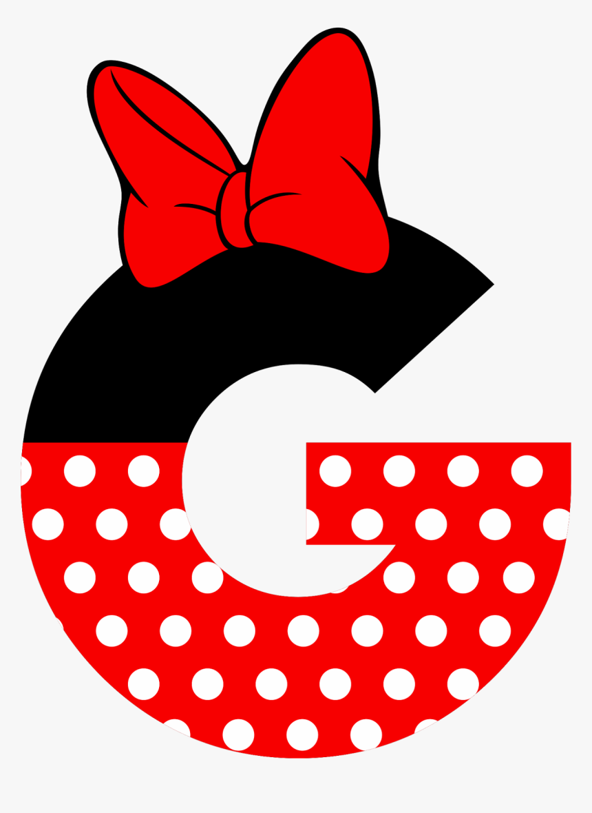 Mickey E Minie, Mickey Mouse, Free, Lettering, Disney, - Minnie Mouse Letter Design, HD Png Download, Free Download