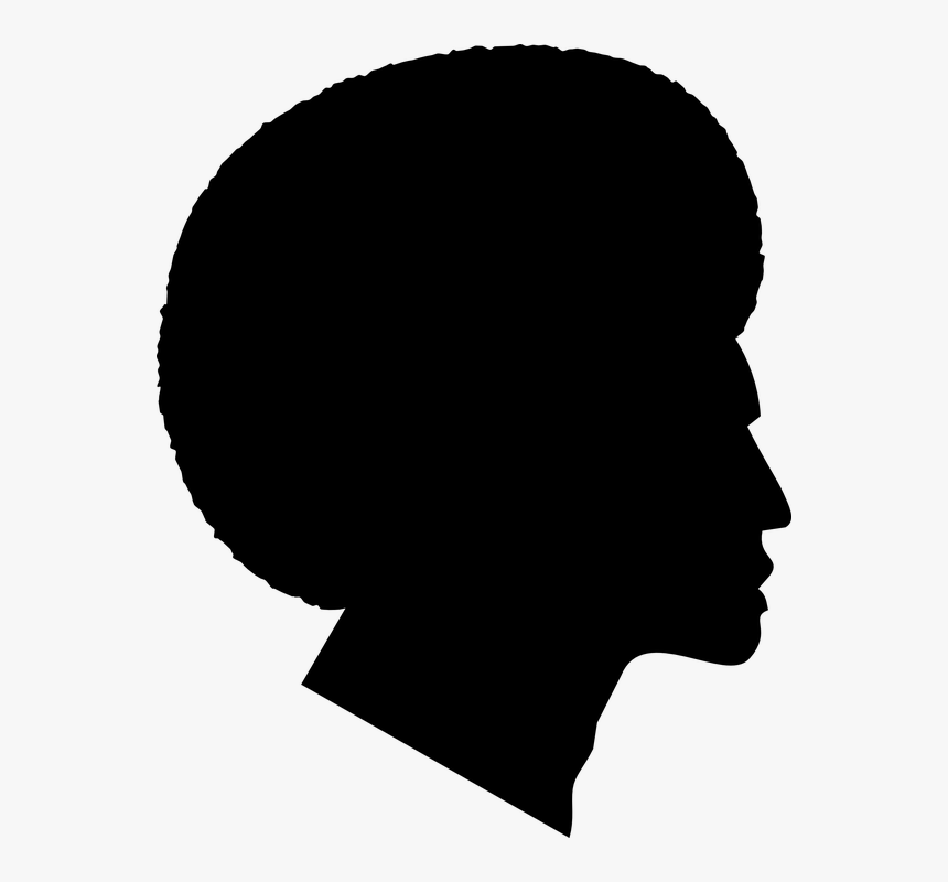 Transparent Black Guy Png - Afro Guy Silhouette, Png Download, Free Download