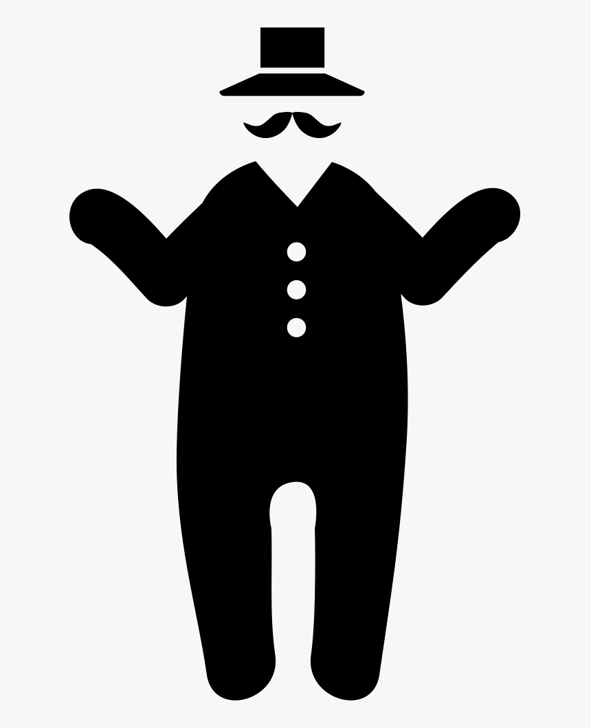 Fat Man With Hat And Moustache Comments - Icono De Hombre Gordo, HD Png Download, Free Download