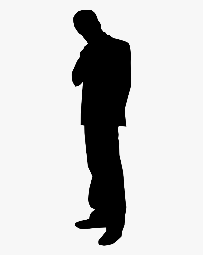 Transparent Think Clipart Black And White - Png Black Man Icon, Png Download, Free Download