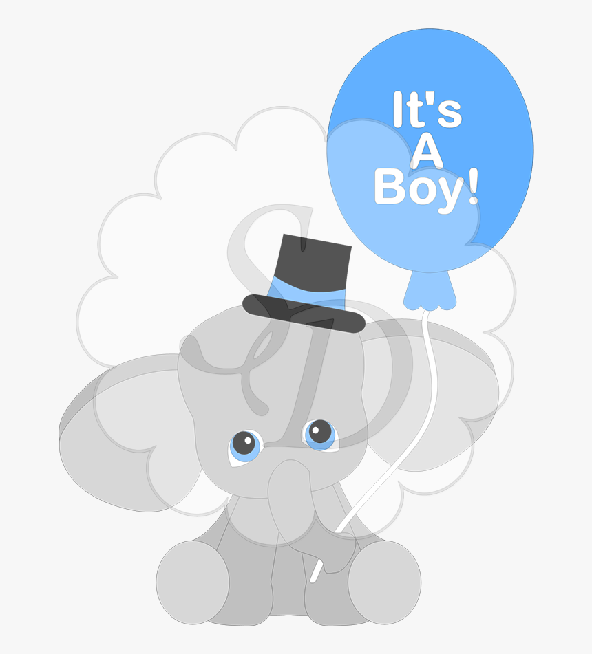 It"s A Boy Or Girl Elephant - Its A Boy Elephant Clipart, HD Png Download, Free Download