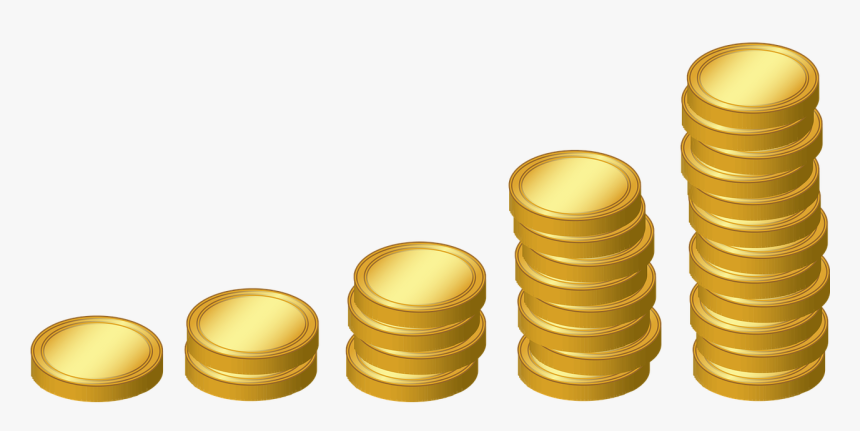 Stack Of Coins Clipart, HD Png Download, Free Download