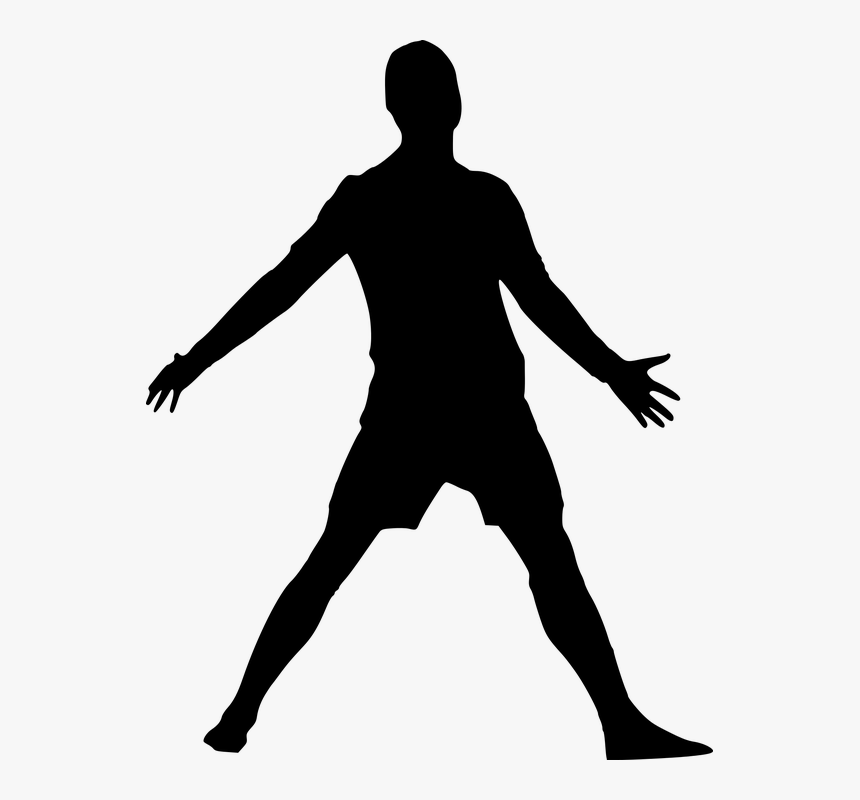 Silueta, Fútbol, Hombre, El Deporte, Ganadora - Elvis Presley Silueta Png, Transparent Png, Free Download