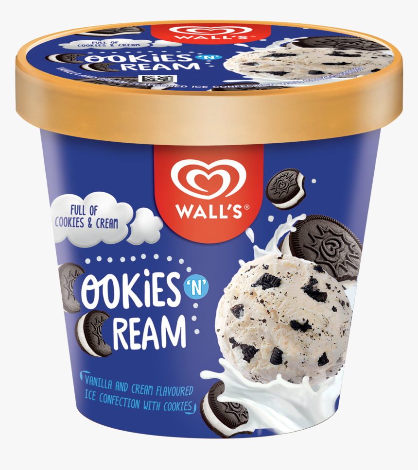 Ideal For Desserts - Walls Cookies And Cream, HD Png Download, Free Download