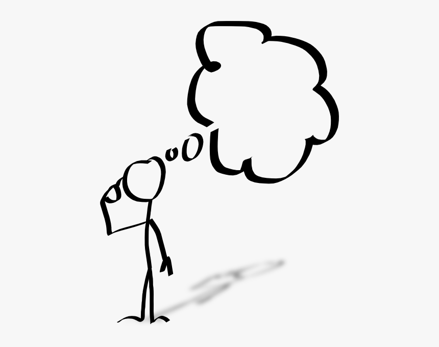 Man Thinking Download Best - Person With Thought Bubble, HD Png Download, Free Download