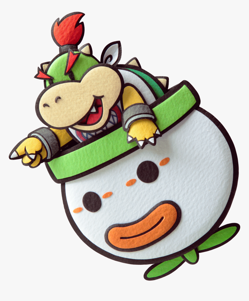 Super Paper Mario Bowser Jr, HD Png Download, Free Download