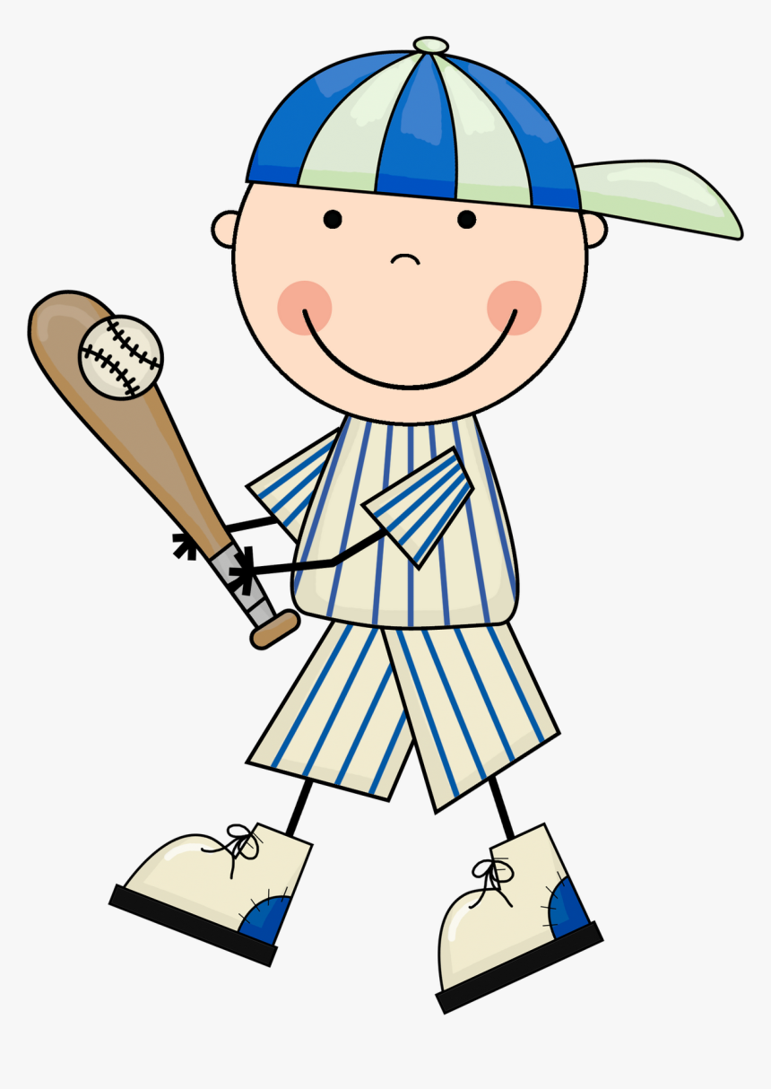 Baseball Pictures Clip Art Sc - Kids Baseball Clip Art, HD Png Download, Free Download