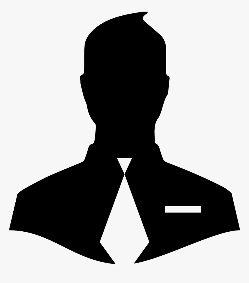 Png File Svg - Man With Tie Silhouette, Transparent Png - kindpng.