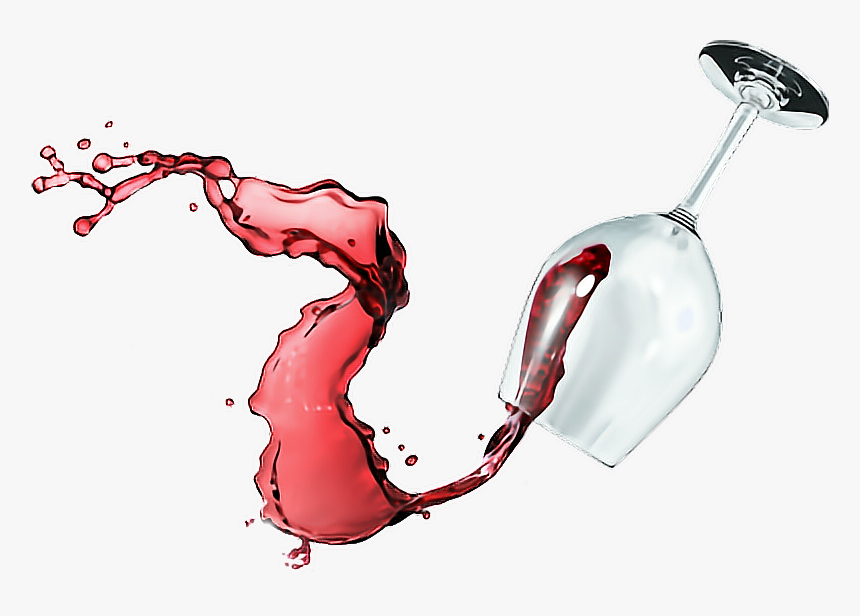 #spilledwine #spilled#wine#glass - Wine Glass Break Png, Transparent Png, Free Download