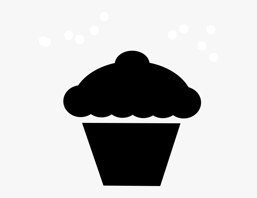 Cupcake Muffin Bakery Clip Art - Clipart Cupcake Silhouette Png, Transparent Png, Free Download