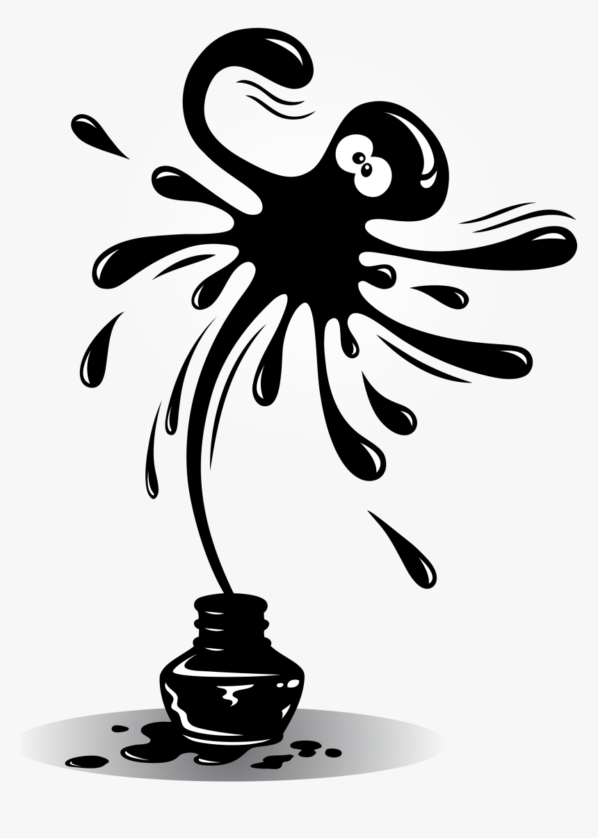 Clipart - Octopus Ink Clipart, HD Png Download, Free Download