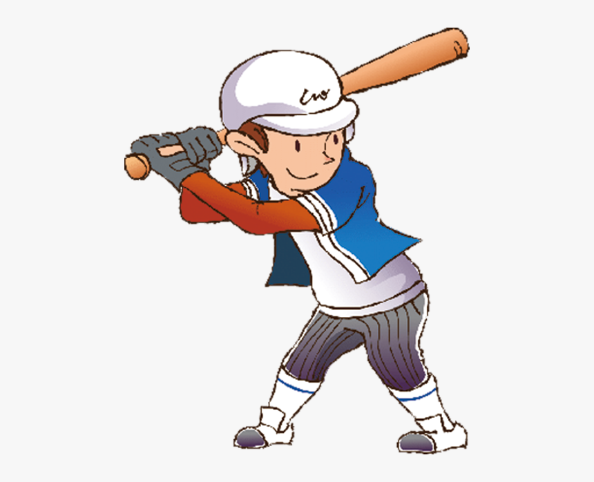 Cartoon Athlete Baseball - Cartoon Picture Of Athlete, HD Png Download, Free Download