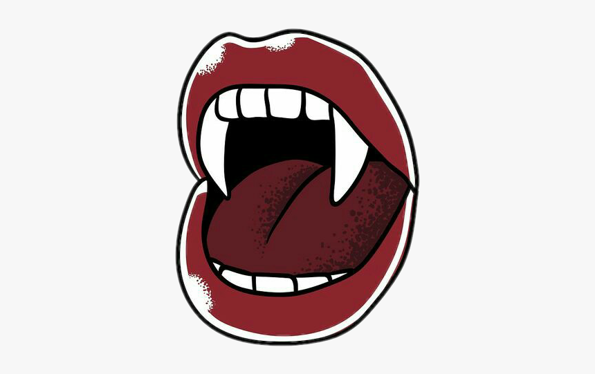 #vampire #lips #lipstick #scary #halloween #png - Scary Halloween Stickers Transparent, Png Download, Free Download