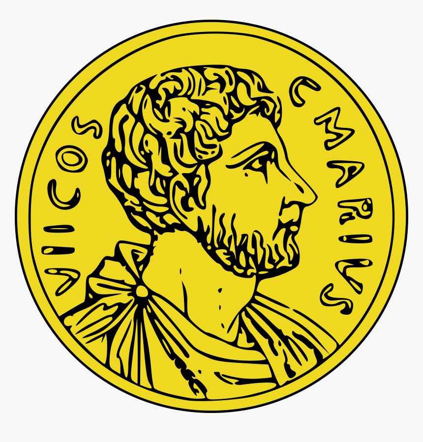 Coin Gold Money Clipart Clipartandscrap - Ancient Greek Coin Clipart, HD Png Download, Free Download
