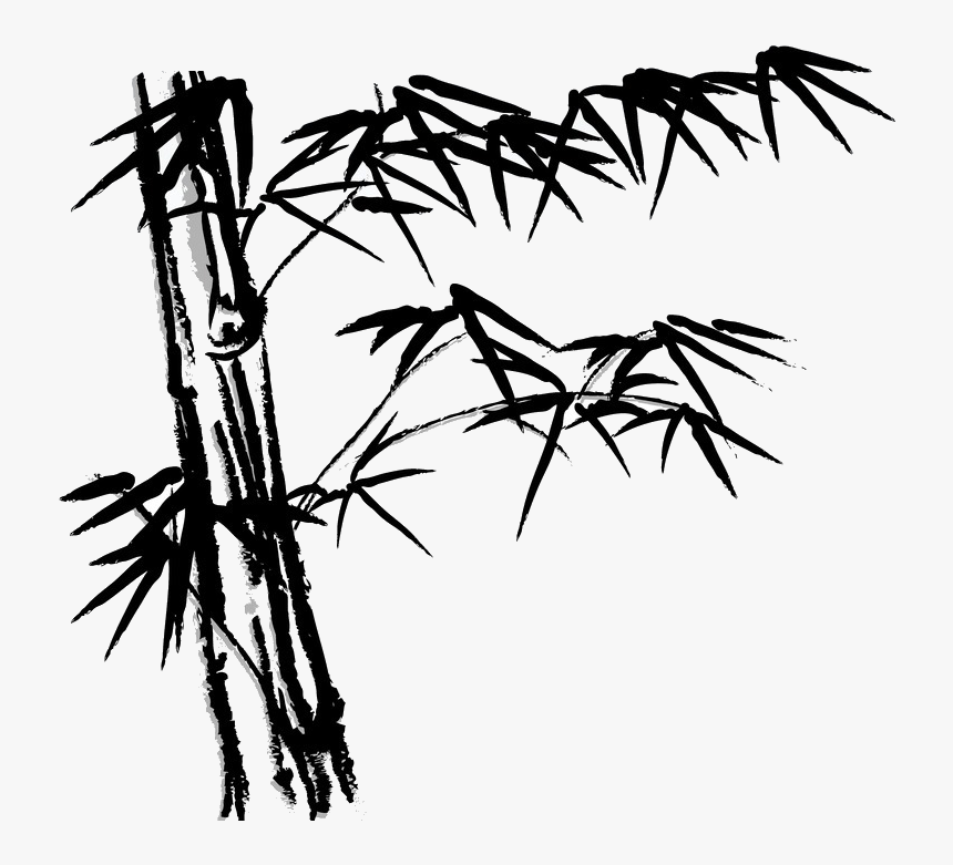 Bamboo Clip Art - 素材 水墨 竹子, HD Png Download, Free Download