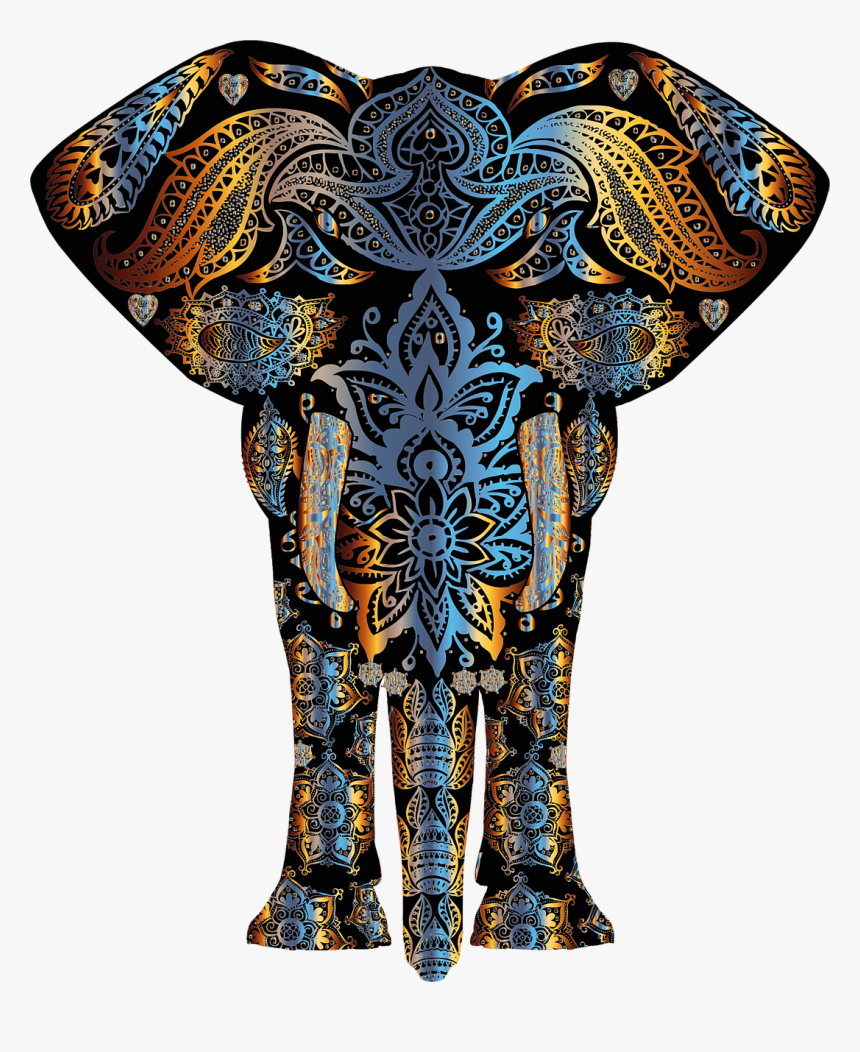 Visual Arts,artifact,elephants And Mammoths - India Designs On Elephants, HD Png Download, Free Download