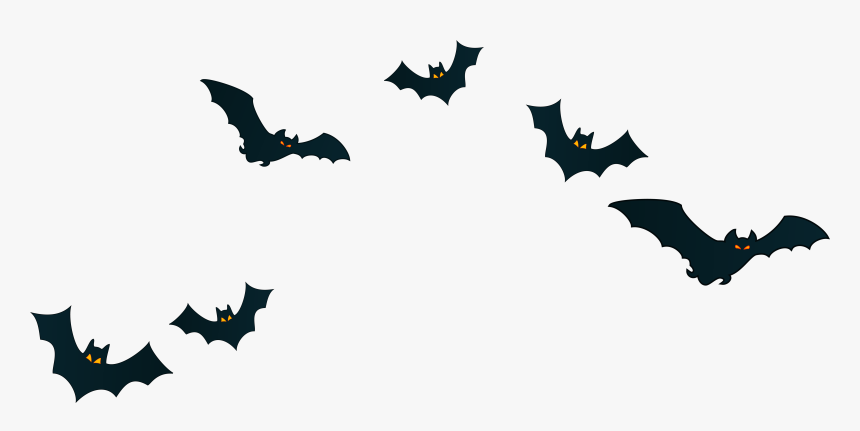 Halloween Bats Decor Png - Transparent Background Bats Clipart, Png Download, Free Download