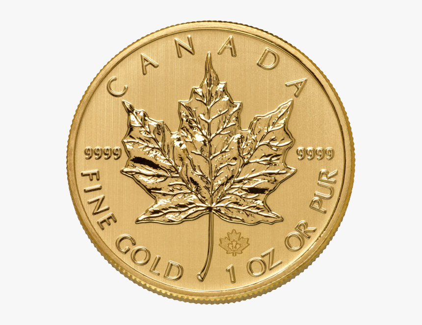 Gold Coin Png Image - Canadian Maple Leaf Coins Png, Transparent Png, Free Download