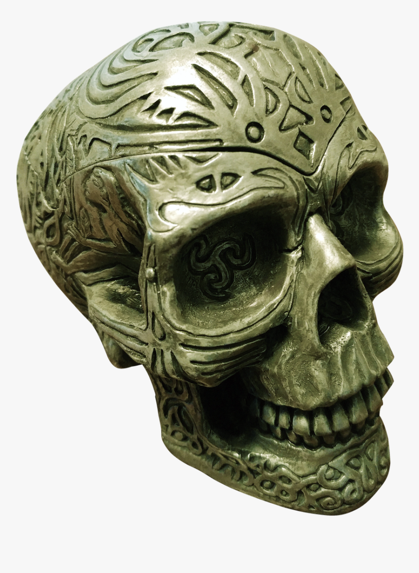 Spooky Skull Png, Transparent Png, Free Download