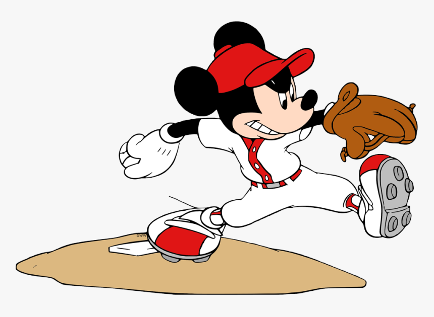 Mickey Sports Clipart - Mickey Mouse Baseball Hamilton Collection, HD Png  Download - 641x486(#5859305) - PngFind