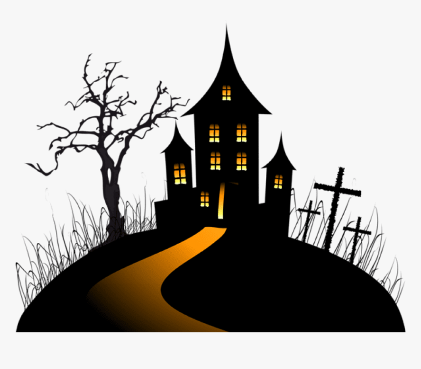 Free Png Download Halloween Creepy Castle Png Images - Transparent Halloween Clipart, Png Download, Free Download