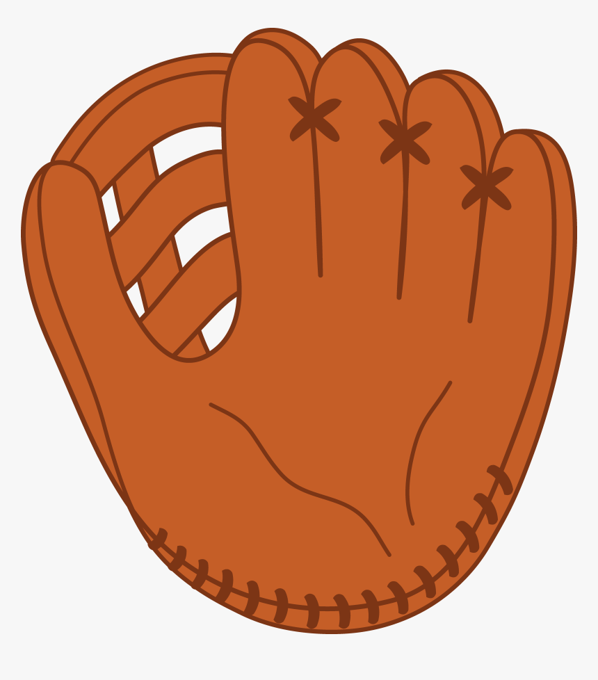 Leather Baseball Mitt - Clipart Baseball Glove Png, Transparent Png, Free Download