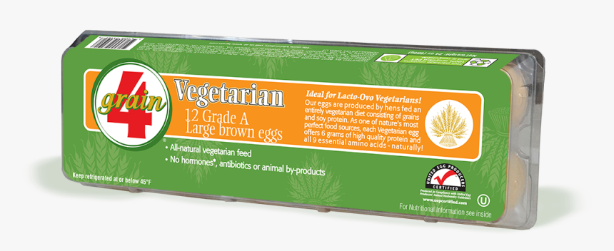Veggiepublix - 4 Grain Large Brown Vegetarian Eggs, HD Png Download, Free Download