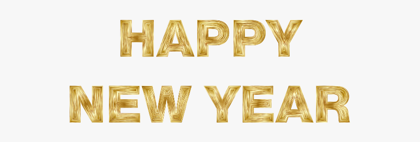 Happy New Year Gold Text - Happy New Year 氣球, HD Png Download, Free Download