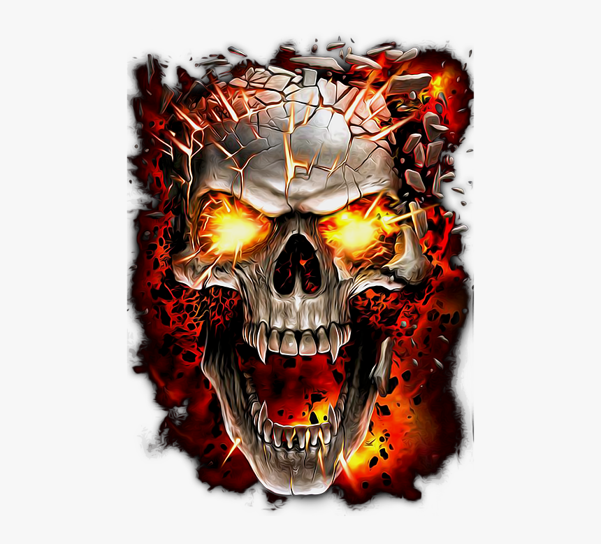 Skull Blast T Shirt Black, HD Png Download, Free Download