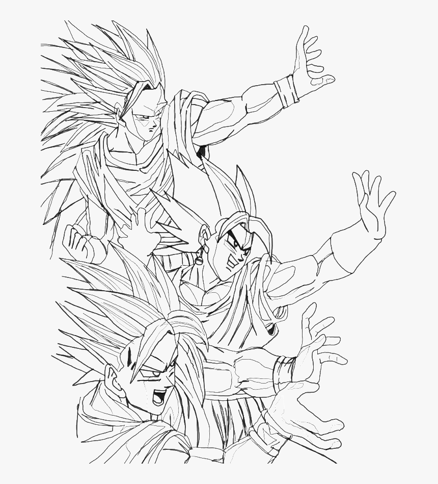 goku kamehameha coloring pages