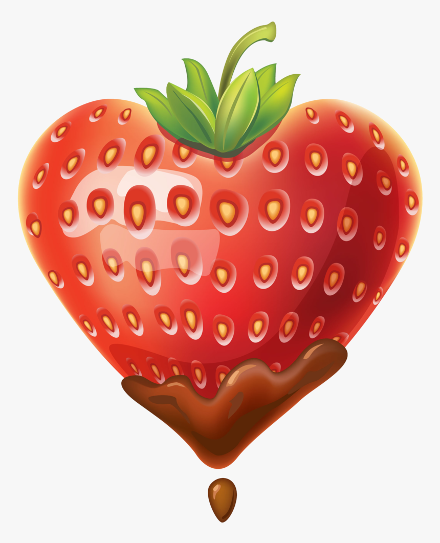 Happy Clipart Strawberry - Strawberry Bite, HD Png Download, Free Download
