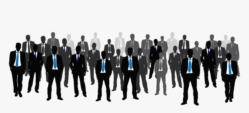 Silhouette Group Of Men Png, Transparent Png, Free Download