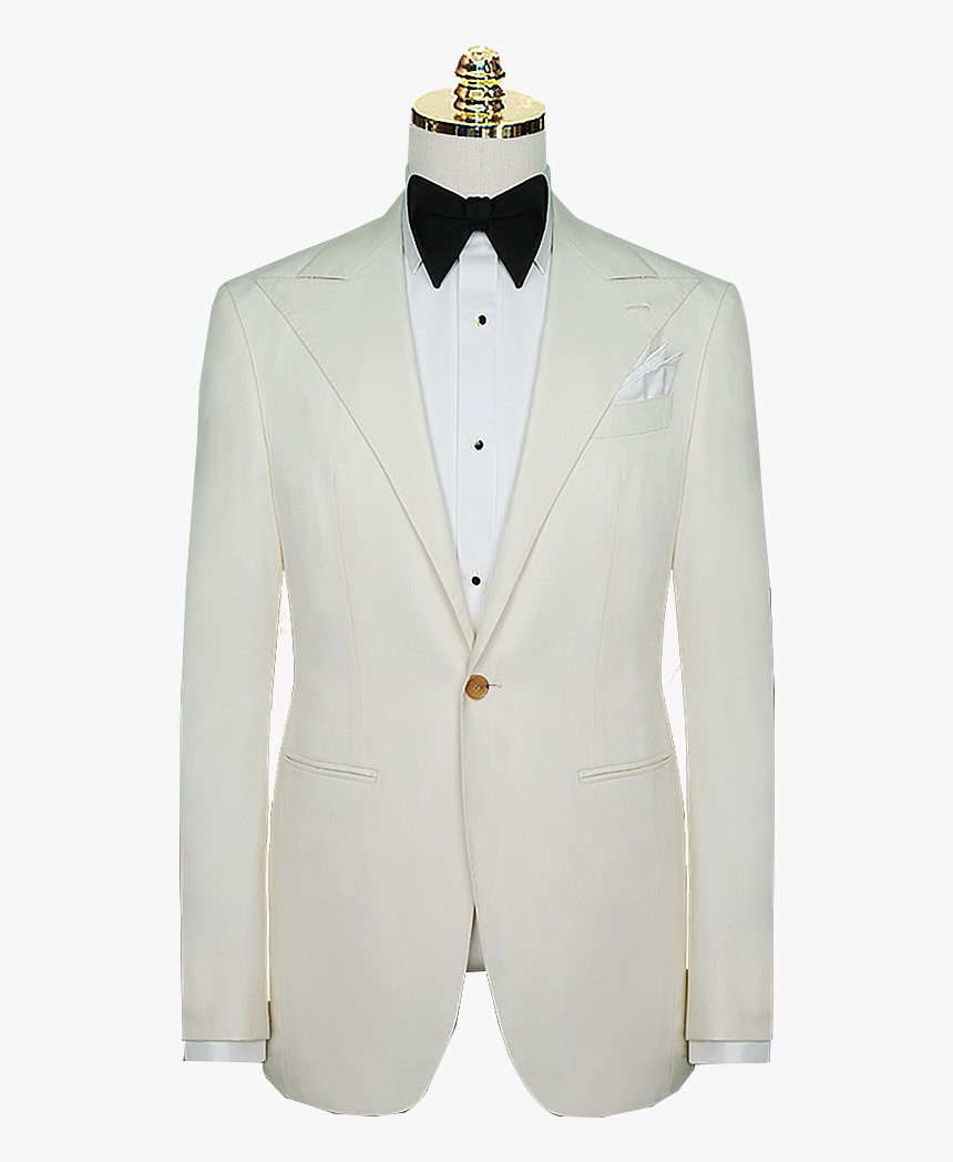 Made Suits Peak Lapel Suit White Vitale Barberis Canonico, HD Png Download, Free Download