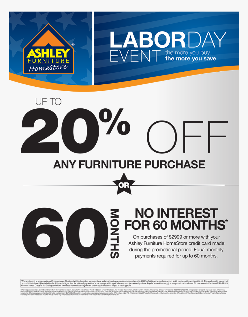Ashley Furniture Labor Day Sale Flyer, HD Png Download, Free Download