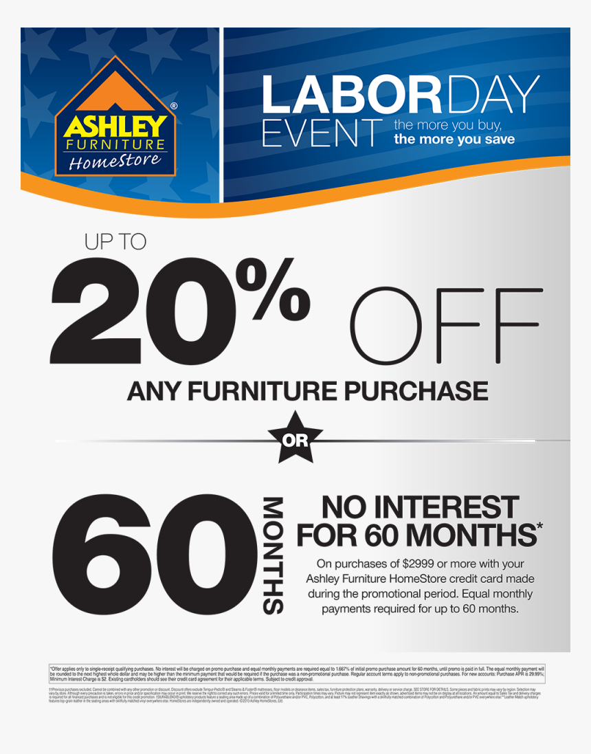 Ashley Furniture Labor Day Sale Flyer, HD Png Download kindpng