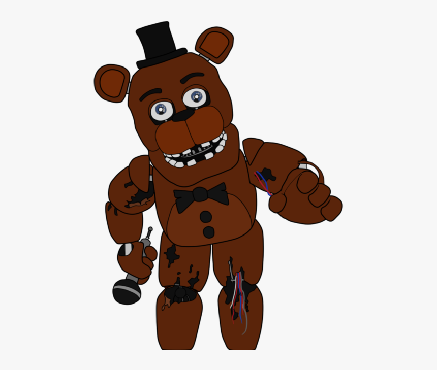 Fnaf Drawing Withered - Fnaf Png, Transparent Png, Free Download